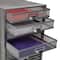 Mind Reader Silver 10-Compartment Mesh Desk Organizer